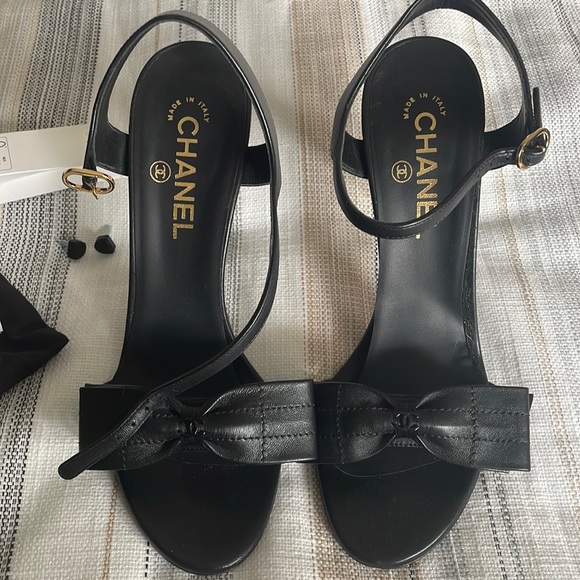 Black Chanel Heels - Picture 1 of 4